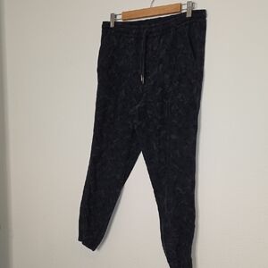 Athleta Black Tonal Camo Joggers